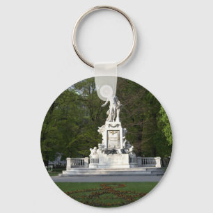 Mozart Statue Keychain