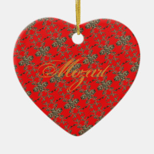 Mozart Verzierung verziert gold Muster Ceramic Ornament