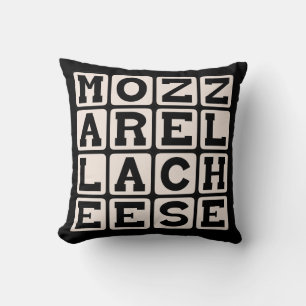 Mozzarella Cheese, Pizza Essential Throw Pillow
