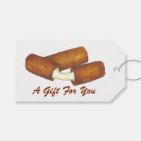 Mozzarella Cheese Sticks Junk Food Foodie Gift Tag
