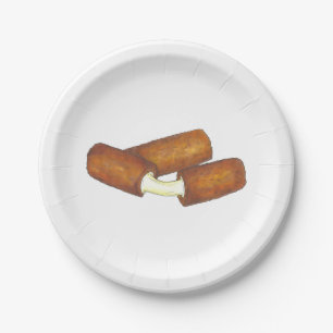 Mozzarella Cheese Sticks Junk Food Foodie Plates
