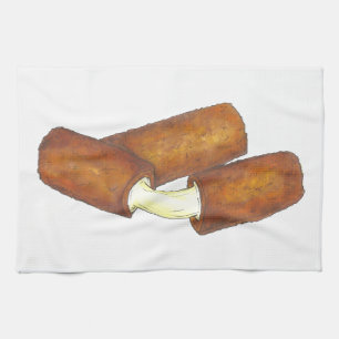 Mozzarella Cheese Sticks Junk Food Foodie Towel