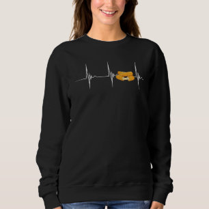 Mozzarella Sticks Heartbeat Ekg Pulse Mozzarella   Sweatshirt
