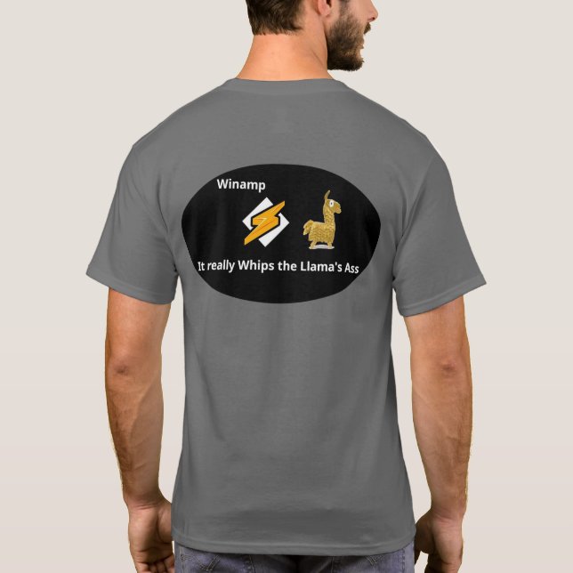 MP3 Llama T-shirt (Back)