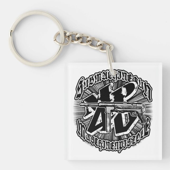 MP 40 Square (double-sided) Acrylic Keychain (Front)