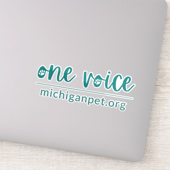 MPA One Voice Custom-cut Vinyl Stickers (Detail)