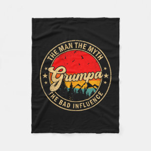 Mpa The Man The Myth The Bad Influence Vintage Ret Fleece Blanket