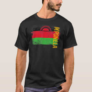 Mponela Malawi Flag For Malawians Men Women Kids T-Shirt