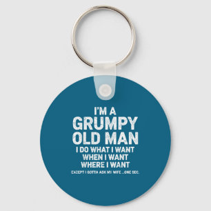 Mpy Old Man Funny Dad Husband Grandpa Humor Keychain