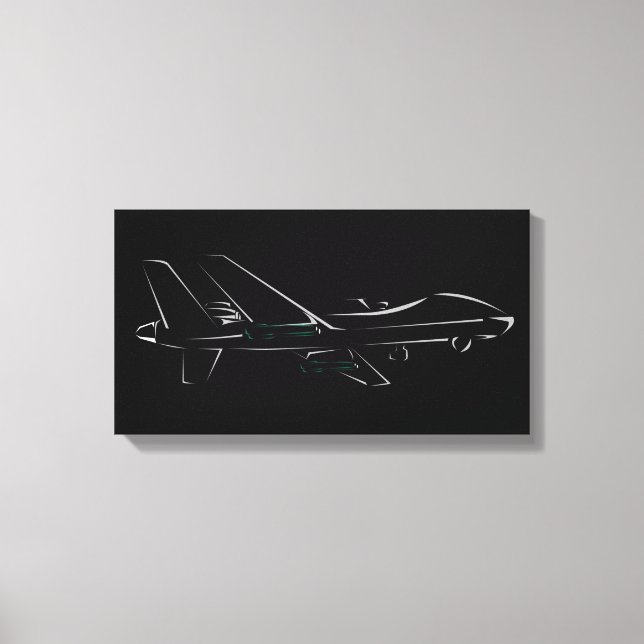 MQ-9 Reaper Canvas Print (Front)