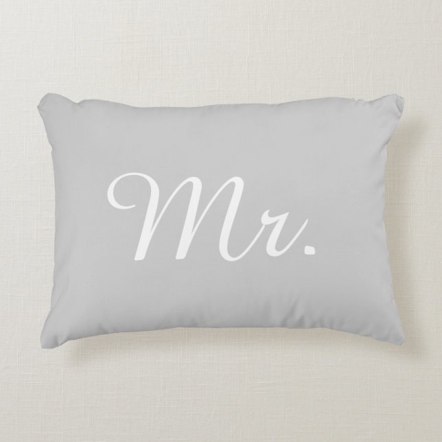 Mr. Accent Pillow (Front)