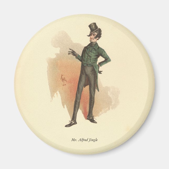 Mr. Alfred Jingle from The Pickwick Papers Magnet (Front)