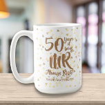 Mr Always Right Fun 50th Golden Anniversary Coffee Mug<br><div class="desc">The perfect 50th golden wedding anniversary gift for Mr Right or Always Right. Personalise with the name and wedding year. A fun,  unique and customisable gift to celebrate anyone's wedding anniversary. Designed by Thisisnotme©</div>