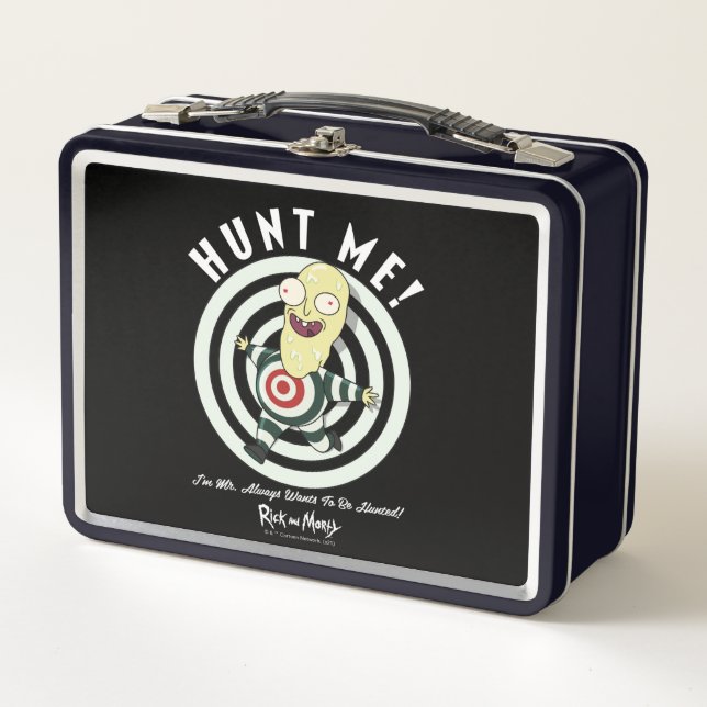 Mr. Always Wants To Be Hunted Metal Lunch Box (Front)