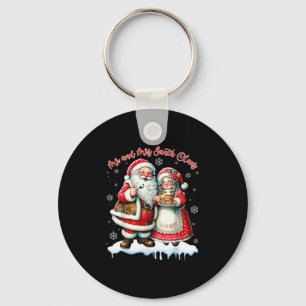 Mr &amp; Mrs Santa Claus Christmas Matching Couple Keychain
