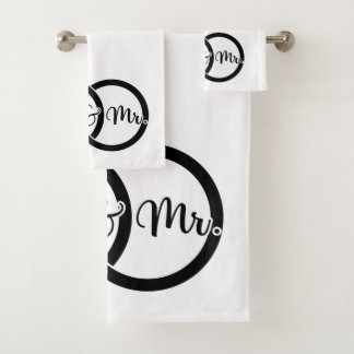Mr. and Mr. Bath Towel Set - Wedding Gift