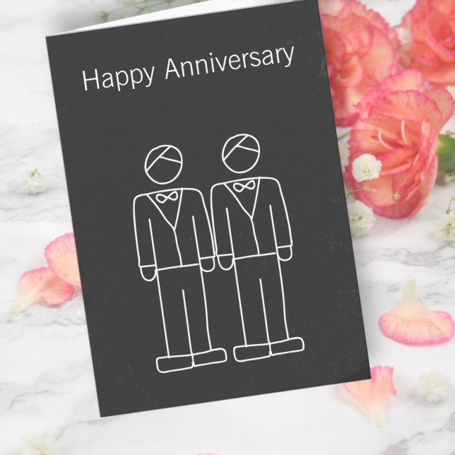 Mr and Mr Doodle Wedding Anniversary Card (Creator Uploaded)