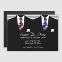 Mr and Mr Suit and Tie Save The Date