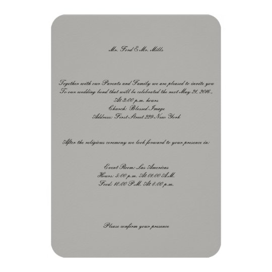 Mr. and Mr. Wedding Invitation