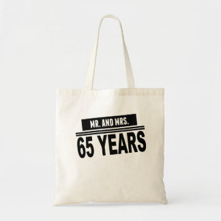 Mr. And Mrs. 65 Years Tote Bag