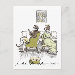 Mr and Mrs Bennet P&P Jane Austen Postcard