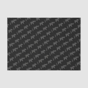 Mr and Mrs Classic Script Calligraphy Tissue Paper