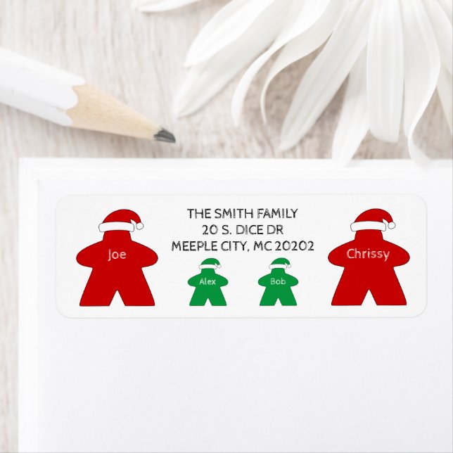 Mr. and Mrs. Claus & 2 Elves Family of 4 Red Green (Insitu)