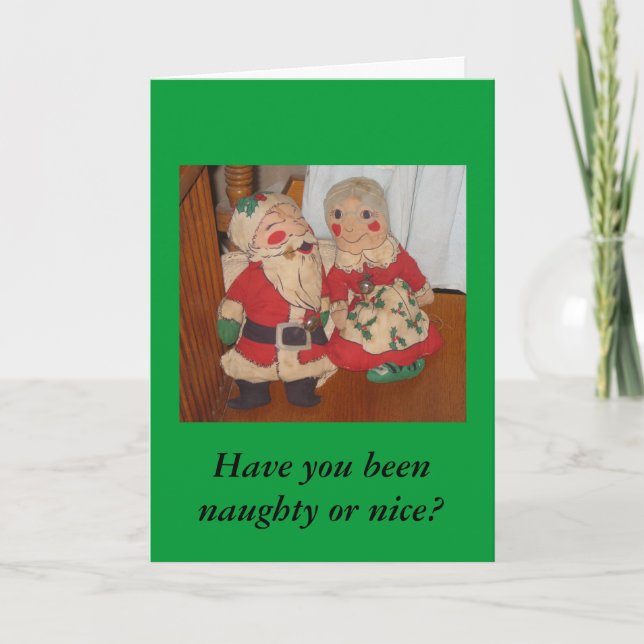 Mr. and Mrs. Claus Christmas Card (Front)