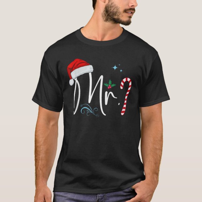 Mr And Mrs Claus Christmas Couples Matching Funny  T-Shirt (Front)