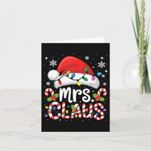 Mr And Mrs Claus Couples Matching Christmas  Card