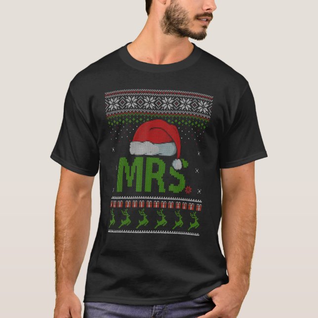 Mr And Mrs Claus Ugly Christmas Sweater Matching C (Front)