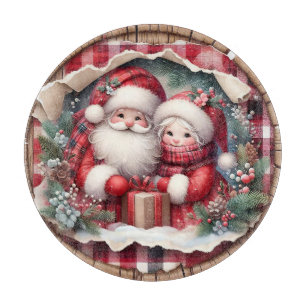 Mr and Mrs Clause Cutting Board