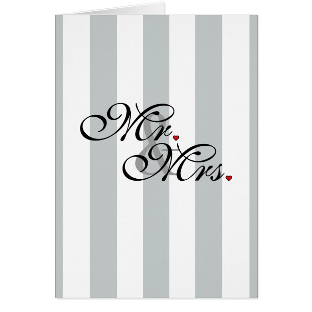 Mr. and Mrs. Click to Customize Colour Stripes (Front)