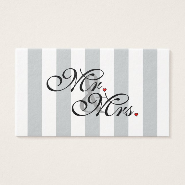 Mr. and Mrs. Click to Customize Colour Stripes (Front)