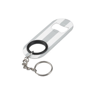Mr. and Mrs. Click to Customize Colour Stripes Mini Bottle Opener
