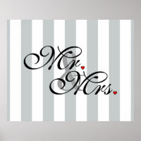 Mr. and Mrs. Click to Customize Colour Stripes