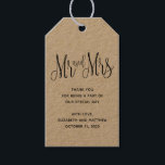 Mr and Mrs country thank you. Rustic wedding Gift Tags<br><div class="desc">Mr and Mrs rustic wedding thank you gift tag. Contact me,  please,  if you need additional items.</div>