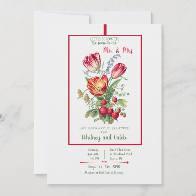 Mr and Mrs Couples Shower Invitation (Front)