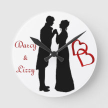 Mr. and Mrs. Darcy Wall Clock