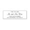 Mr and Mrs Elegant Wedding Return Address