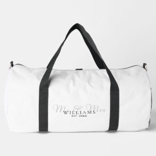 Mr And Mrs Established Wedding Honeymoon Duffle Bag