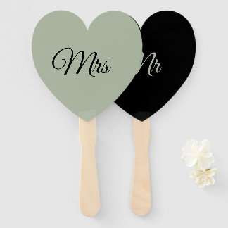 Mr and Mrs fans/paddles Hand Fan