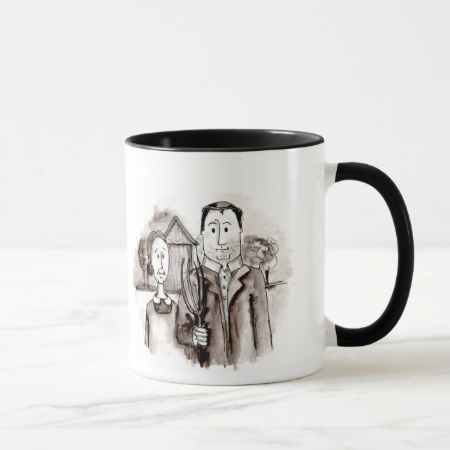 Mr and Mrs Farmer Mug (Right)