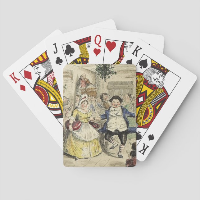 Mr. and Mrs. Fezziwig Playing Cards (Back)