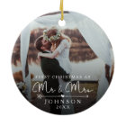 Mr and Mrs First Married Christmas Custom Photo