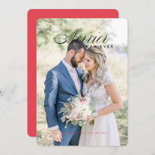 Mr. and Mrs. Just Married First Christmas Together Invitation