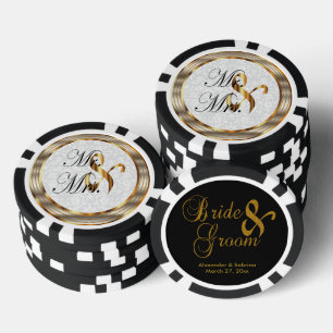 Mr and Mrs Keepsake - Personalize Poker Chips
