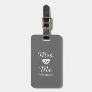 Mr. and Mrs. Luggage Tag
