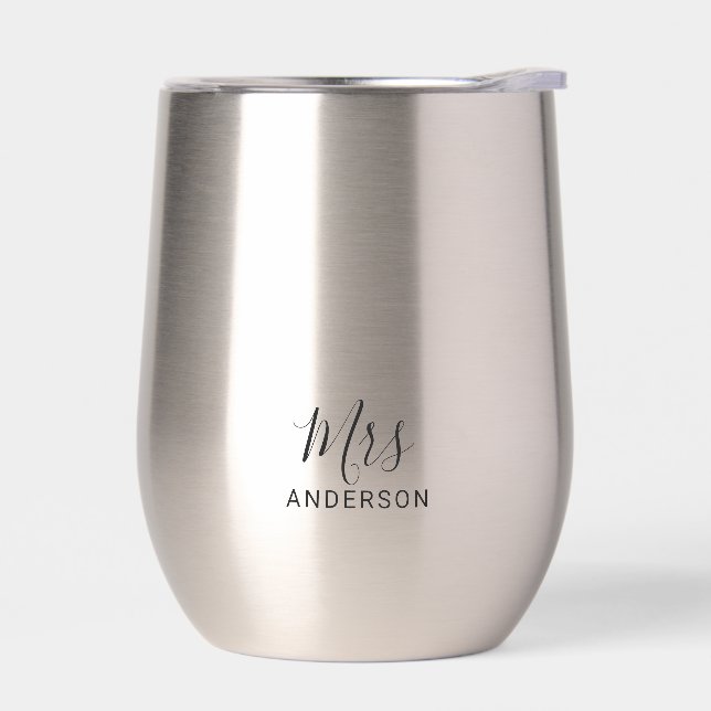 Mr and Mrs | Modern Script Personalized (Left)
