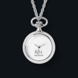Mr and Mrs | Modern Script Wedding Watch<br><div class="desc">"Mr and Mrs" Modern Script Personalized Couple Gift

Perfect as wedding gifts for newlywed,  wedding anniversary gifts,  Valentine's day gifts and gift for any occasions.</div>